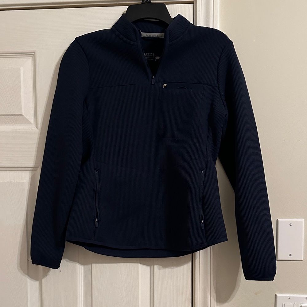 Fabletics Deep Blue Textured Pullover - image 1